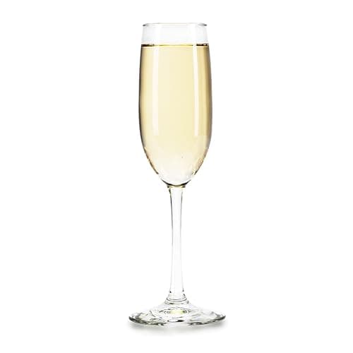 Libbey 7500 Vina Stemmed Flute Glasses, 8 oz, Set of 12