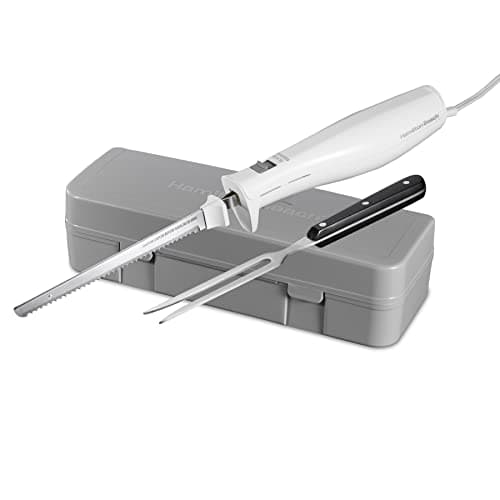 Hamilton Beach 74250 Electric Knife Set with Case and Fork