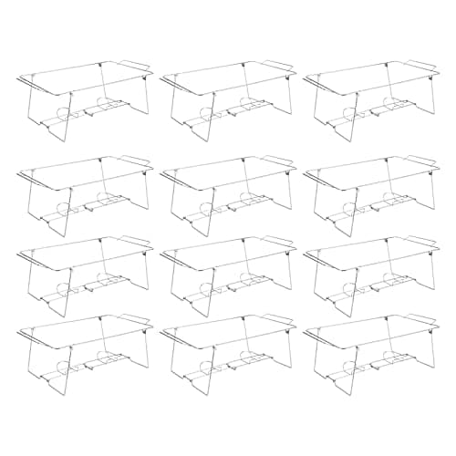 Dlinanta Foldable Chafing Wire Rack Buffet Stand, 12 Pack