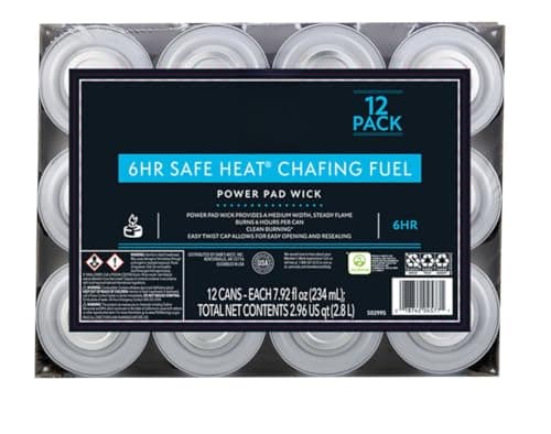 Member's Mark Safe Heat 6-Hour Chafing Fuel with PowerPad, 12 ct