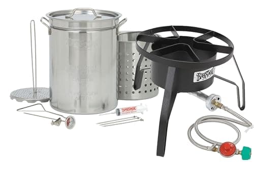 Bayou Classic Propane Turkey Fryer Kit with 32 qt Stainless Pot