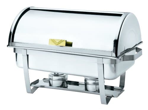 Browne 9 qt Stainless Rectangular Roll-Top Chafer
