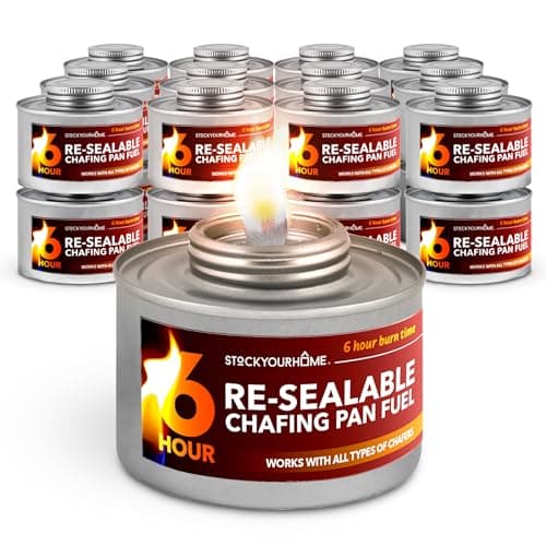 Stock Your Home 6-Hour Wick Chafing Fuel, 24 Pack