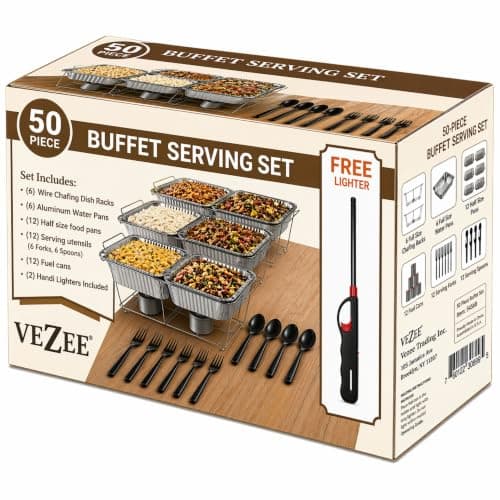 Disposable Chafing Dish Buffet Kit, 50 Piece