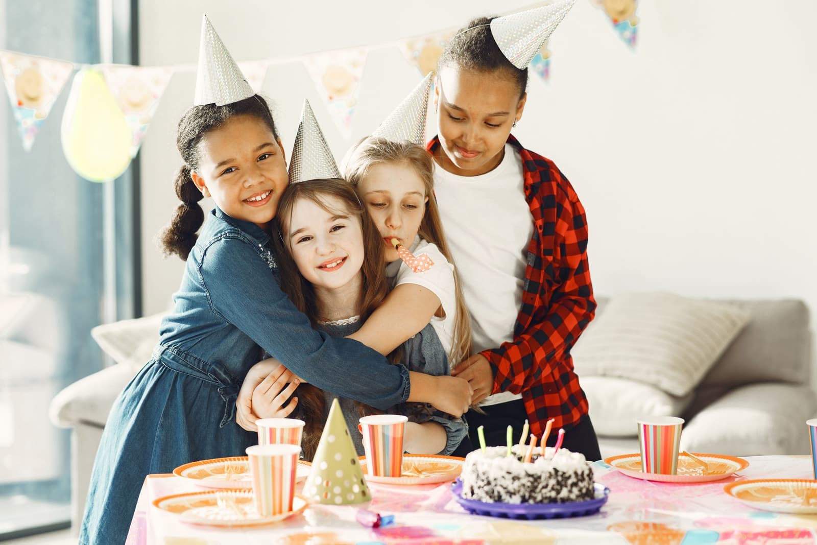Children celebrating at a party