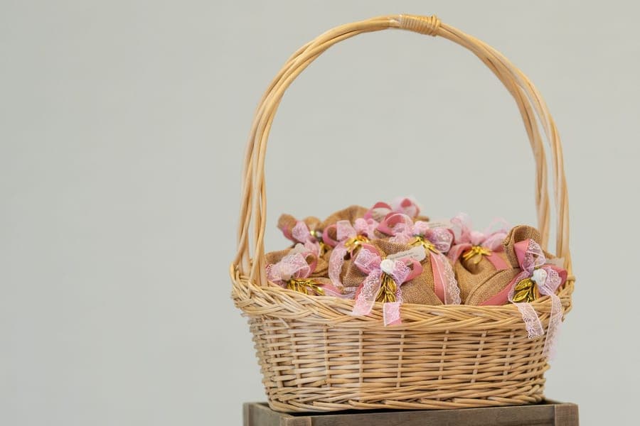 A wrapped gift hamper ready to give